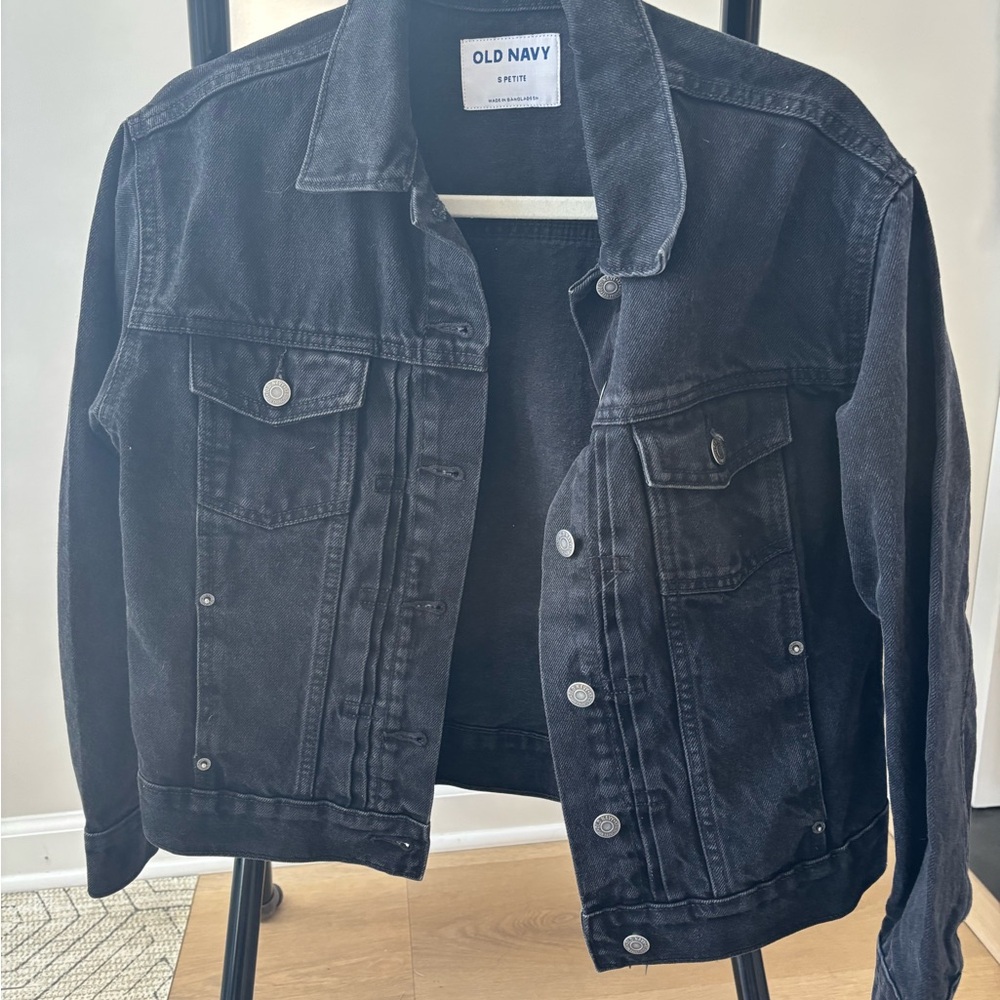Old Navy Stone Washed Black Jean Jacket